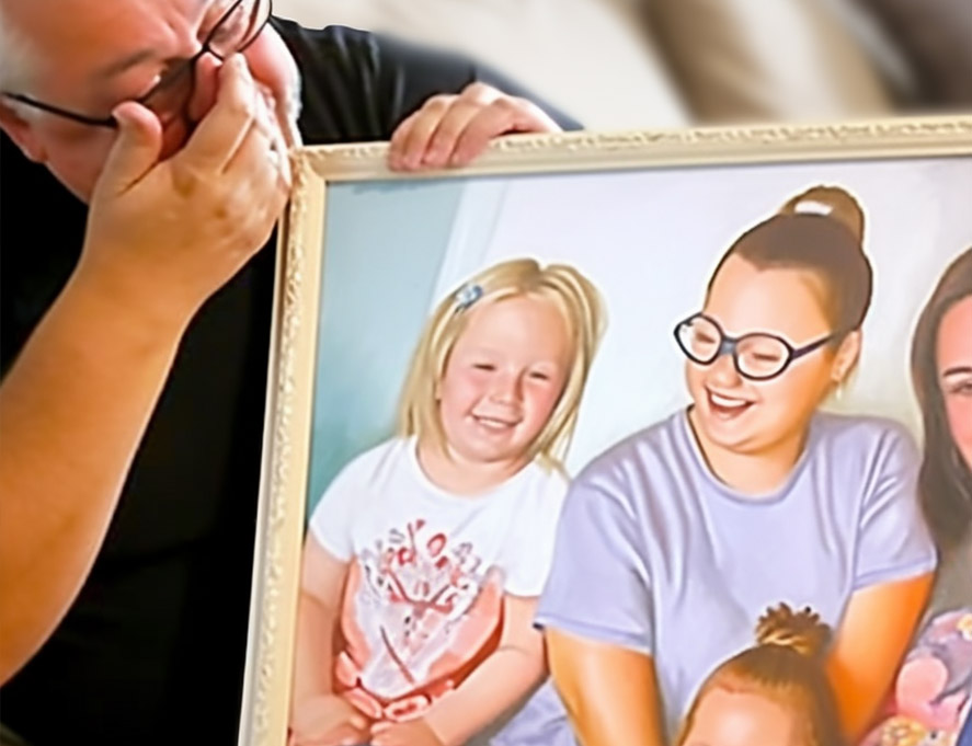 Verras uw familie met een op maat gemaakt schilderij